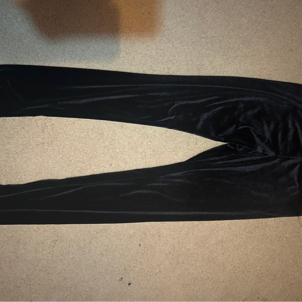 Garage Black Velvet Leggings